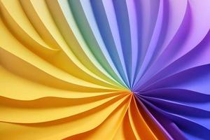 Colorful paper waves abstract banner design. Elegant wavy vector background photo