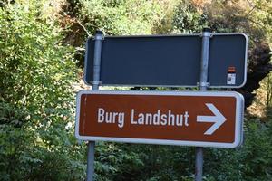 Sign tward Burg Landshut photo