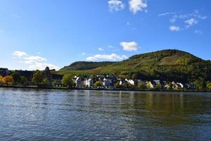 Mosel Valley Village in Autumn photo