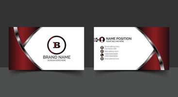 Modern corporate business card template design vector