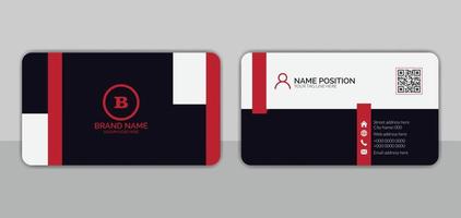 Modern corporate business card template design vector