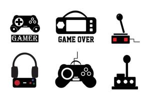 Game icons  vector set of gadget signs.