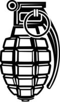 Vector Graphics Of A Hand Grenade, Isolated On Transparent Background.