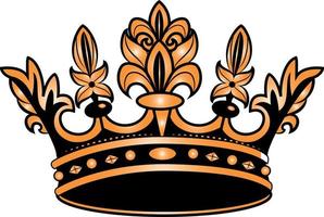 Vector Graphics Of A King'S Crown, Isolated On Transparent Background.