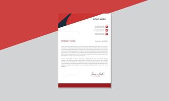 Simple modern minimalist business letterhead design, clean vector design template.