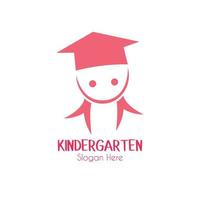 Playgroup, preschool, kindergarten logo template vector