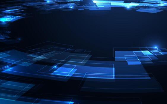 Abstract futuristic blue template design of artwork decorative style. Geometric pattern with of new design decorative background. Vector