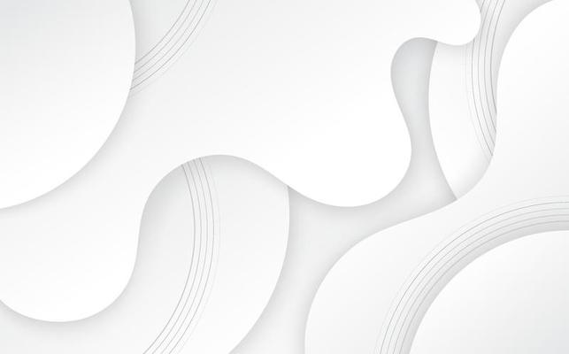 Abstract white artwork with black line pattern design template. Overlapping gradient style with none color background. illustration
