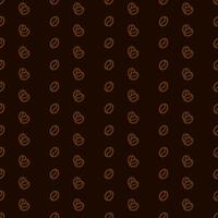 Coffee beans pattern background vector