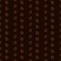 Coffee beans pattern background vector