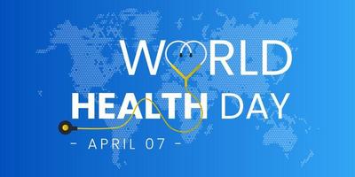 World Health Day on 7th April is a global health awareness day celebrated. Vector illustration design