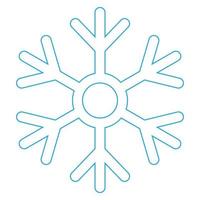 ilustración simple de copo de nieve de invierno para vacaciones de navidad vector