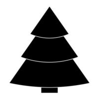 Ilustración simple del concepto de árbol de Navidad para vacaciones de Navidad vector