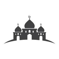 Mosque Moslem icon vector Illustration