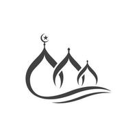 Mosque Moslem icon vector Illustration