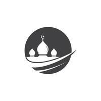 Mosque Moslem icon vector Illustration