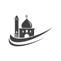 Mosque Moslem icon vector Illustration