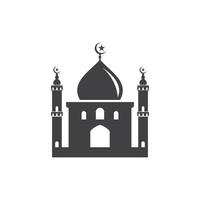 Mosque Moslem icon vector Illustration