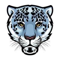 Snow Leopard Head vector