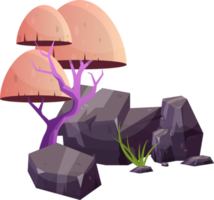 öken- sten med växter png