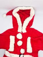 Santa Cloth for young children, insulated with a white background photo