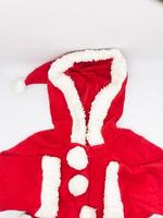 Santa Cloth for young children, insulated with a white background photo