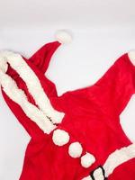 Santa Cloth for young children, insulated with a white background photo