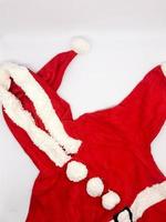 Santa Cloth for young children, insulated with a white background photo