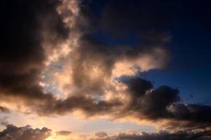 Colourful sky at sunset photo