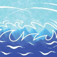 texturizado azul agua mar Oceano marina antecedentes vector fondo de pantalla aislado en cuadrado modelo. fondo de pantalla ilustración para social medios de comunicación correo, papel o bufanda textil imprimir, y otros.