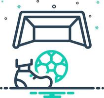 mix icon for soccer vector