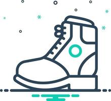 mezcla icono para bota vector