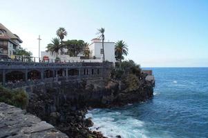 summer landscape with beach and ocean on the canary island  spain photo