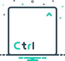 mix icon for ctrl vector