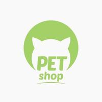 perro gato impresión vector logo ilustración. veterinario clínica logo. animal cuidado signo.