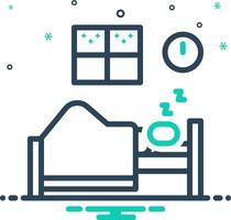 mezcla icono para duerme vector