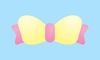 cute bow graphic element vector
