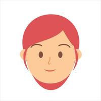 Face Profile Images, Vector illustration in flat style