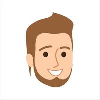 cara perfil imágenes, vector ilustración en plano estilo