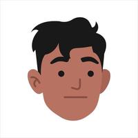 cara perfil imágenes, vector ilustración en plano estilo