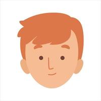 Face Profile Images, Vector illustration in flat style