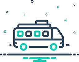 icono de mezcla para bus vector