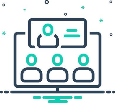 mix icon for presence vector