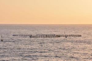 Sunset over the sea photo