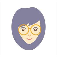 cara perfil imágenes, vector ilustración en plano estilo