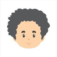 Face Profile Images, Vector illustration in flat style