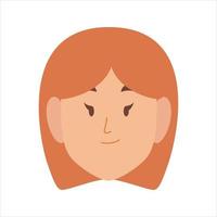 Face Profile Images, Vector illustration in flat style