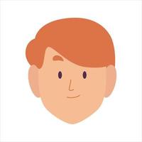 Face Profile Images, Vector illustration in flat style