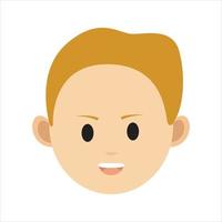 Face Profile Images, Vector illustration in flat style