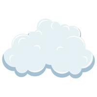 cute cloud shape illustration vector